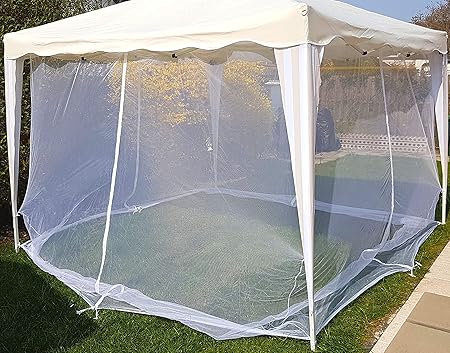 FREILUFTRAUM Moskitonetz für Terrassen und Pavillons (300x300, Weiß)