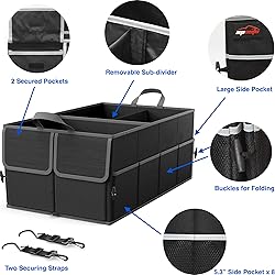 EPAuto 3-Compartment Cargo Trunk Storage