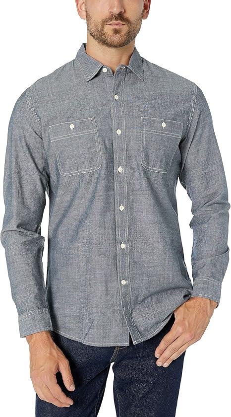 slim chambray shirt