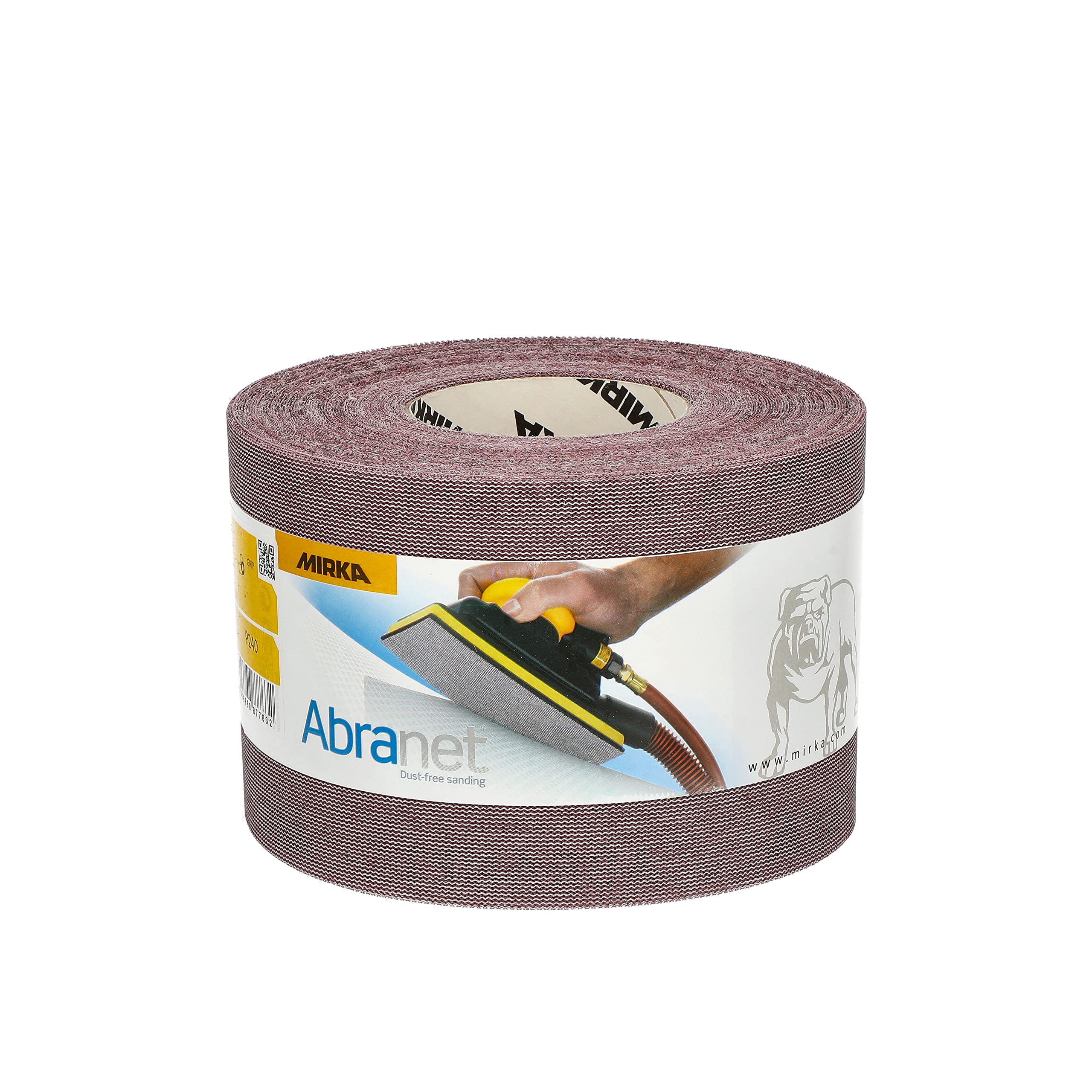 Mirka Abranet net abrasive roll 115 mm x 25 m Hook & loop/grit P240 / 1 roll/for sanding wood, filler, varnish, plastic / 5454400125