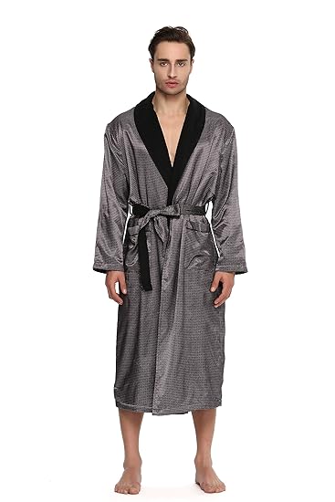 mens polyester robe
