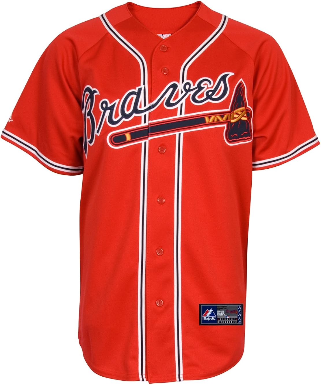 MLB Youth Atlanta Braves Scarlet Alternate Replica