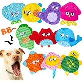 Squeaky No Stuffing Dog Toys 10 Pcs,Crinkle Dog Toys for Small Medium Breed | Bulk Puppy Toys Durable Plush Small Dog Toys,Animal Stuffless Pet Toys,Interactive Puppy Teething Chew Toys for Entertaining