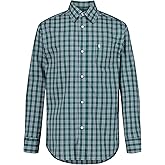 Izod Boys Long Sleeve Plaid Button-Down Dress Shirt
