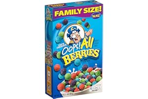 Cap'n Crunch Cereal, Oops All Berries, 16.9oz Box (Packaging May Vary)