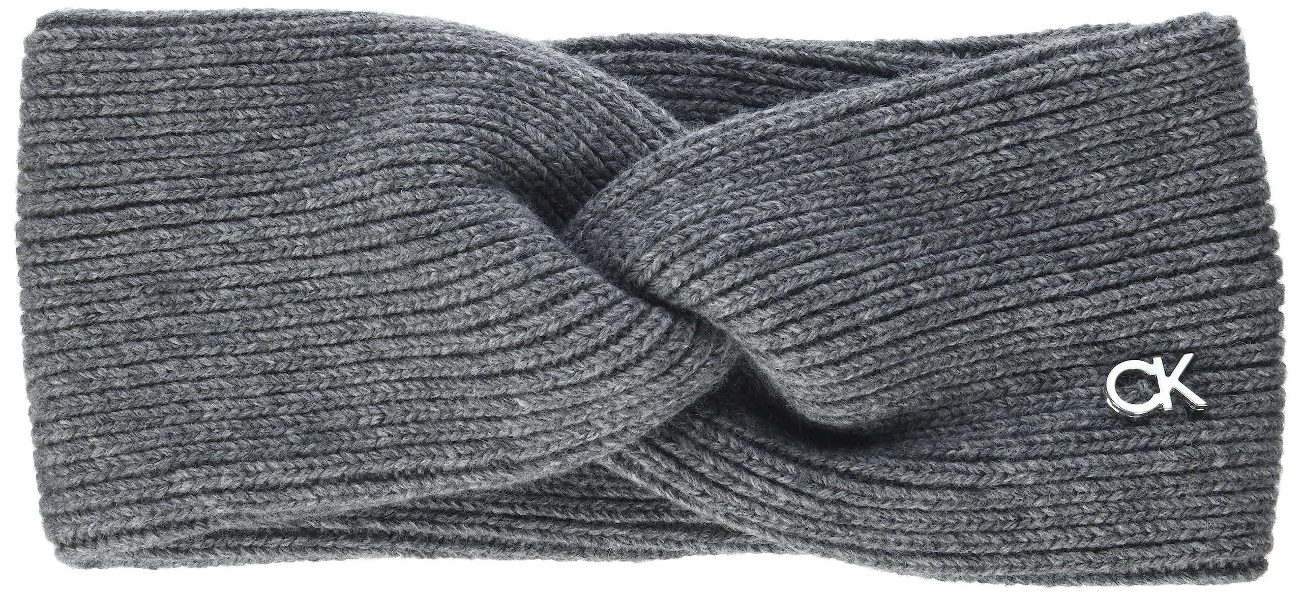 Calvin Klein Women Headband Winter, Grey (Mid Grey Heather), One Size