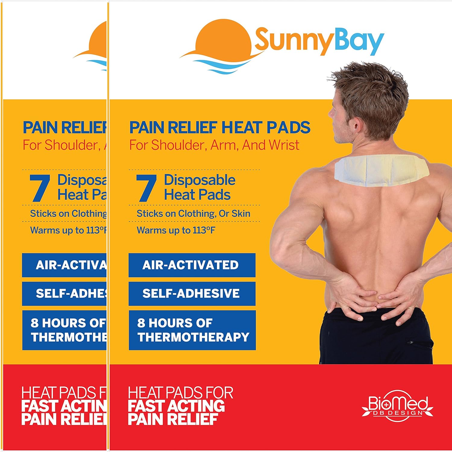 Sunny Bay Heat Patches For Neck Shoulder Pain Relief (Pack