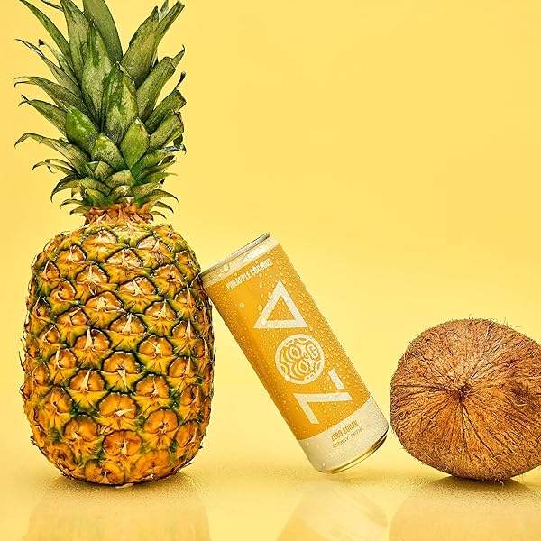 ZOA ZERO SUGAR ENERGY DRINKS – PINEAPPLE COCONUT | HEALTHY ENERGY FORMULA WITH NATURAL CAFFEINE, DAILY VITAMIN C, ESSENTIAL B-VITAMINS | GLUTEN-FREE, KETO FRIENDLY | 12 OUNCE CANS (PACK OF 12)