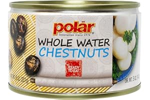MW Polar Canned Vegetables Water Chestnuts, Whole, 8 Ounce, (Pack of 12)