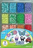 Perler Beads Stripes And Pearls Assorted Fuse Beads Tray For Kids Crafts, 4000 pcs