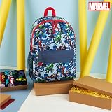 Marvel Spiderman Backpack Kids Teens Blue Rucksack School Bag Daypack Travel view 3