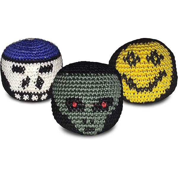 Amazon.com: World Footbag Hacky Sack Faces Footbag , 3 Pack