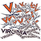 Desert Cactus University of Virginia Sticker Cavaliers UVA WahoosVinyl Decals Laptop Water Bottle Car Scrapbook Sheet T1 (Type 1-1)