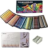 Prismacolor Colored Pencils Art Kit Gift Set – Artist Premier Wooden Soft Core Pencils 150 ct. Includes 12pc Raffine Artist B