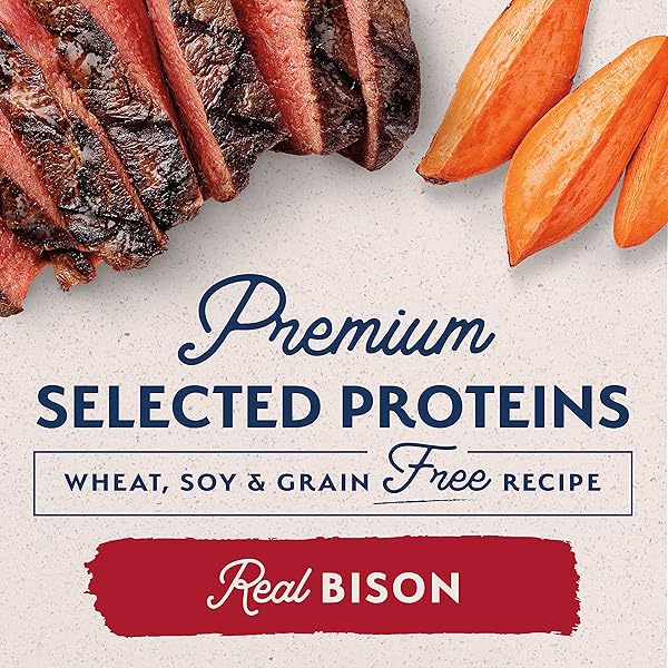 NATURAL BALANCE LIMITED INGREDIENT ADULT GRAIN-FREE DRY DOG FOOD, RESERVE SWEET POTATO & BISON RECIPE, 4 POUND (PACK OF 1)