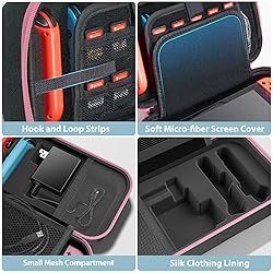 Switch OLED Carrying Case Compatible with Nintendo