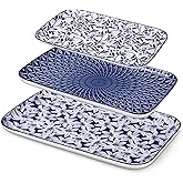 vancasso Porcelain Serving Trays for Party, Serving Platters Set of 3,Serving Dishes for Entertaining, Ceramic Party Trays and Platters for Serving Food, 16"/14"/12" Inch, Series SELENE