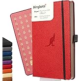Dingbats A5 Wildlife Notebook Journal Hardcover, Cream 100gsm Ink-Proof Paper, 6.1 x 8.5 inches, 192 pages (Red Kangaroo, Lined)