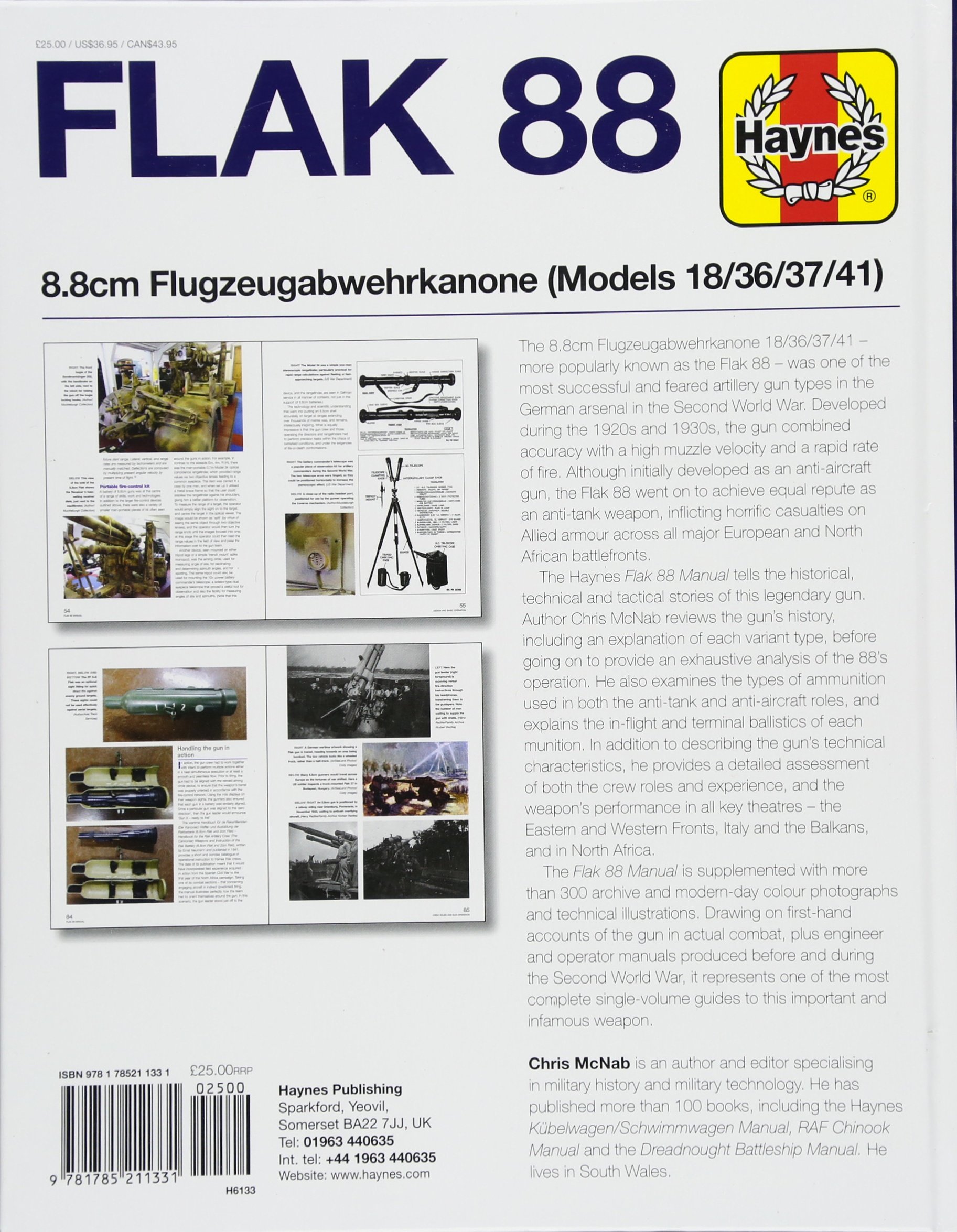 Flak 88 Gun Manual (Haynes Manuals): Amazon.co.uk: Chris McNab:  9781785211331: Books