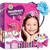 Pretty Me Headband Making Kit for Girls - Arts & Crafts Easter Gift - Make Your Own Fashion Headbands for Kids - DIY Hair Accessories - Gift for Ages 5-12 Year Old Girl - Little Kids Art & Craft Gifts