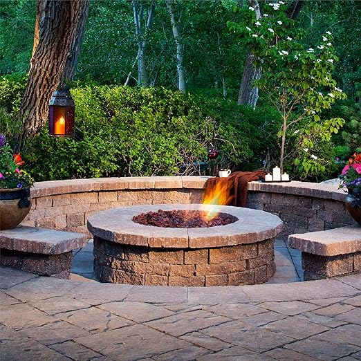 Fire Ring Burner For Fire Pits And Fireplaces 30 Inch Black Steel Burner Includes Connector Kit