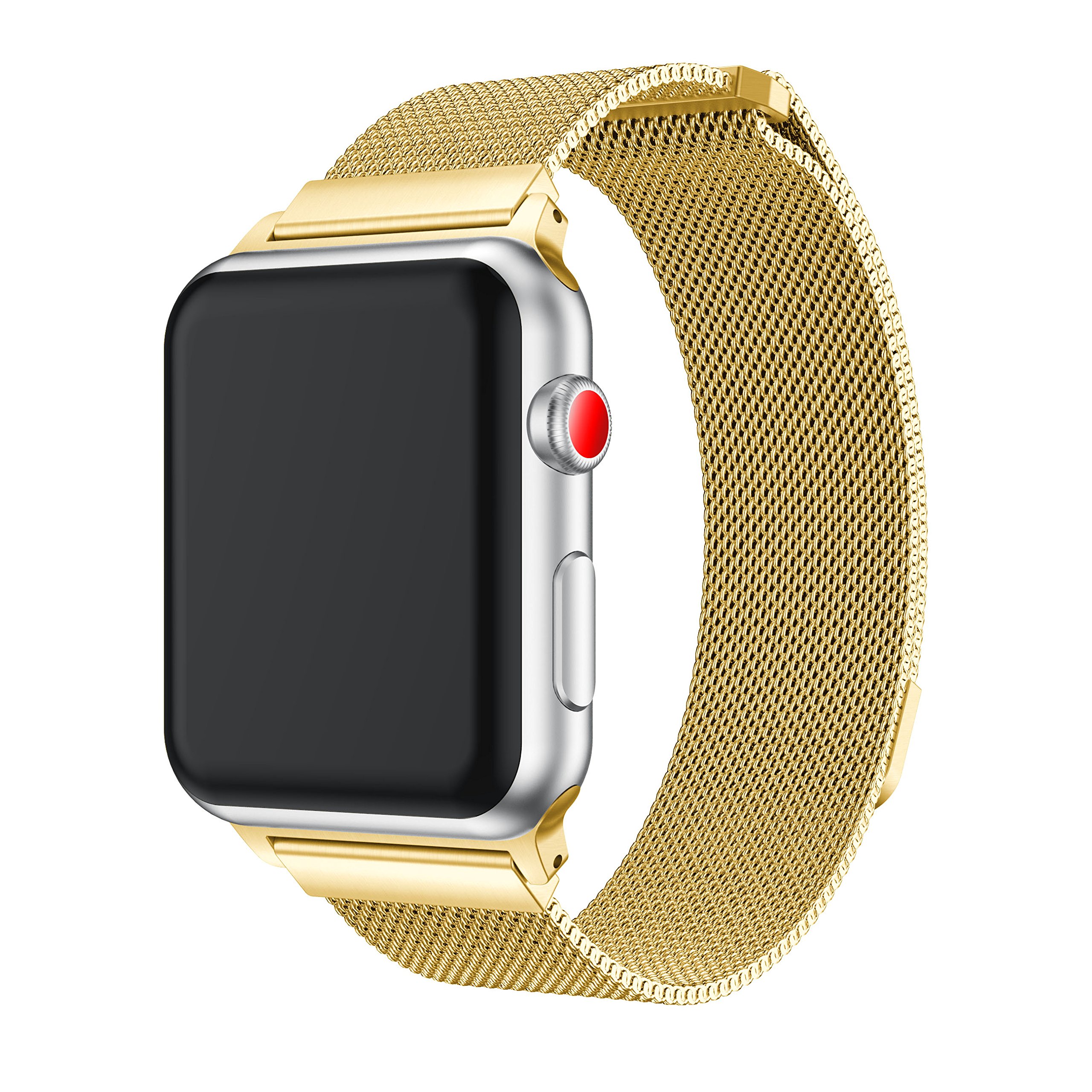 YaSpark Stainless Steel Mesh Milanese Loop with Adjustable Magnetic Closure Replacement Metal iWatch Band for Apple Watch Series 2 Series 1 Nike+ Sport and Edition 42mm Colorful