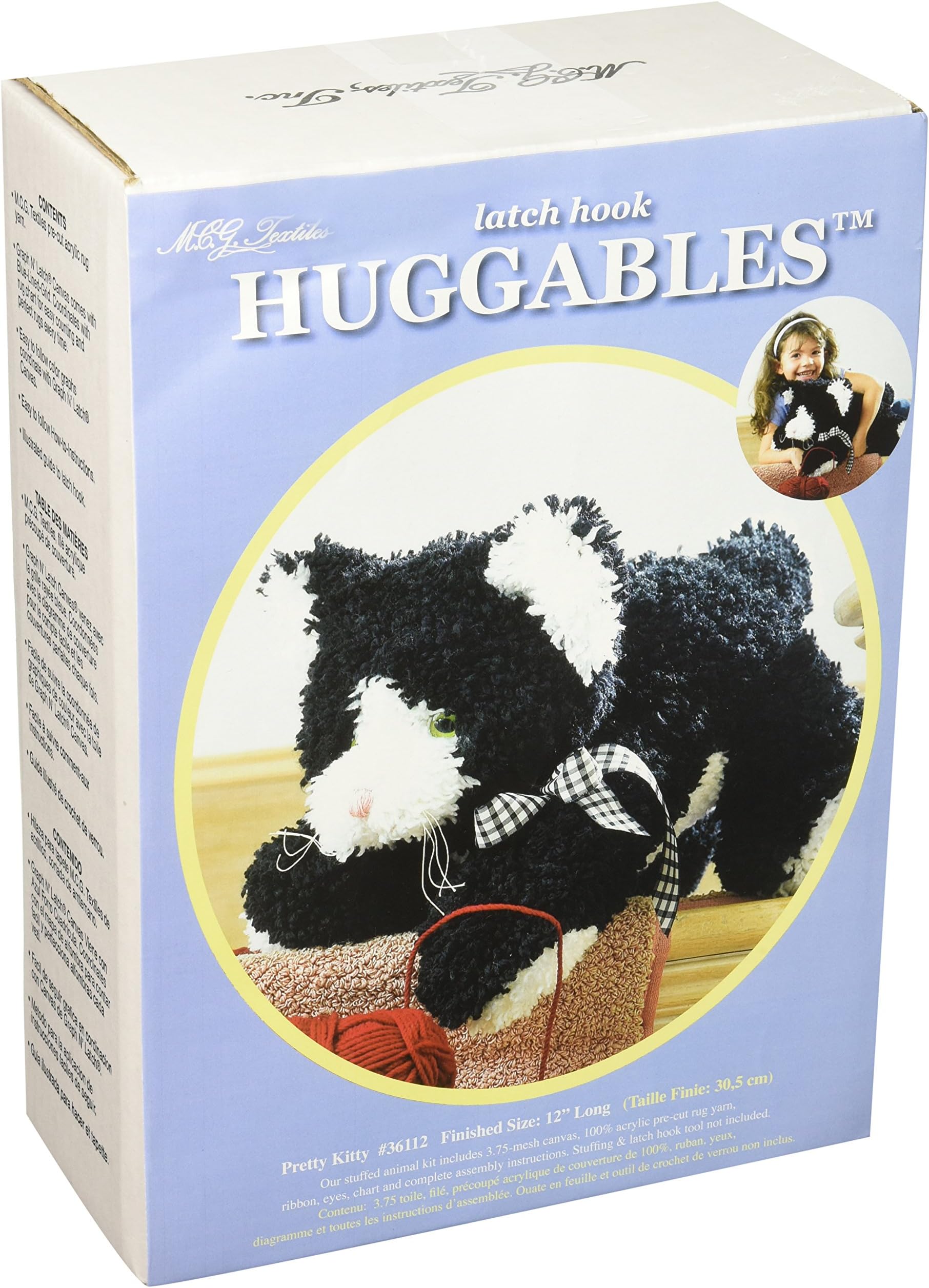 MCG Textiles Huggables Animal Pretty Kitty Latch Hook Kit
