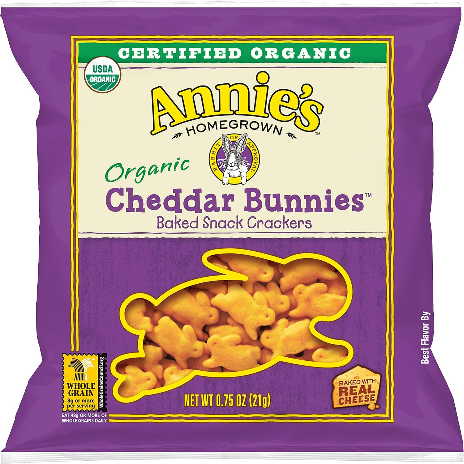 Annie's Organic, Cheddar Bunnies, 0.75oz (100) Grocery