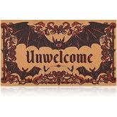 Halloween Door Mat, Gothic Unwelcome Doormat with for Front Porch Decor | 17