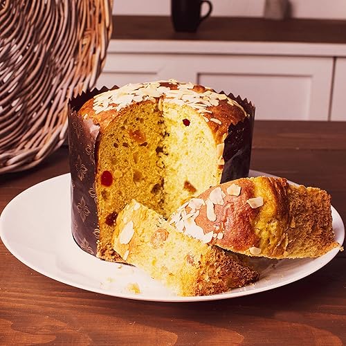 Paska Mold Kulich Large Panettone Paper Baking Molds (12 Pack 15oz