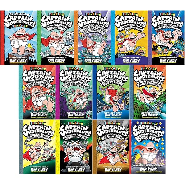 Captain Underpants 10 Books Collection: Pilkey, Dav: 9781443108010