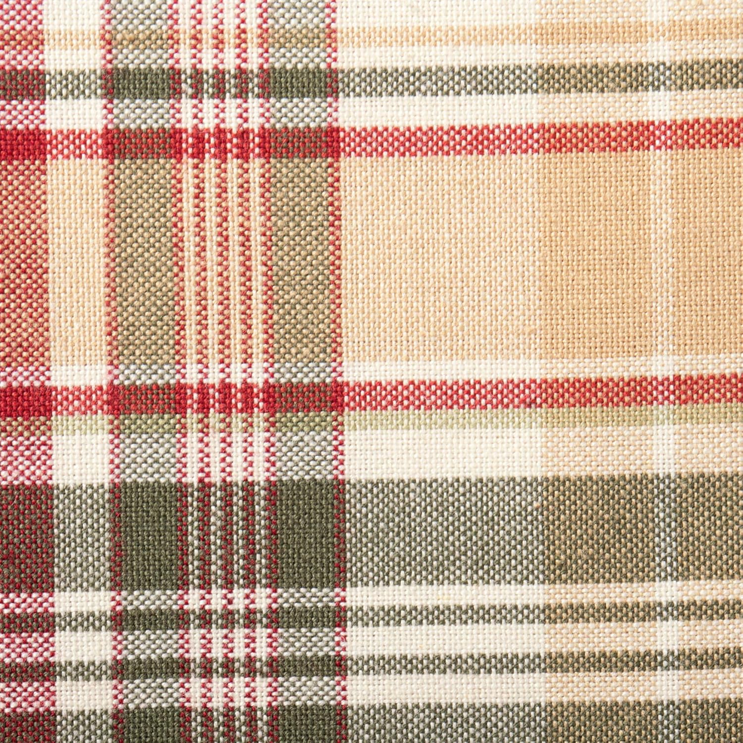 Cabin Plaid 100% Cotton Table Runner (14x108"): Home & Kitchen