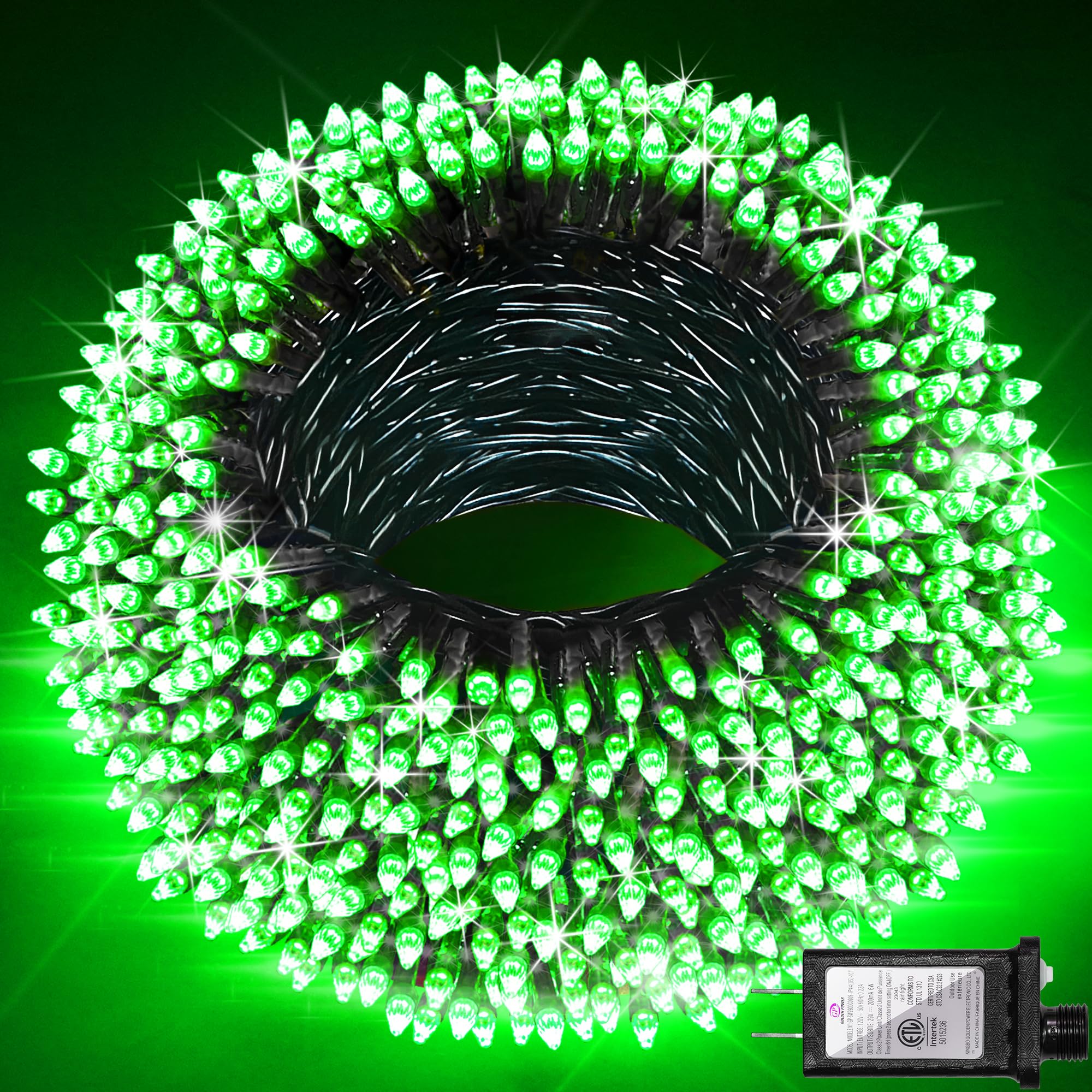 Photo 1 of 1500 LED Christmas Lights Outdoor with 12 Modes, 470FT Green Wire Christmas String Fairy Lights with Timer & Dimmable, Waterproof Twinkle Tree Lights for House Patio Party Wedding Xmas Decor, Green