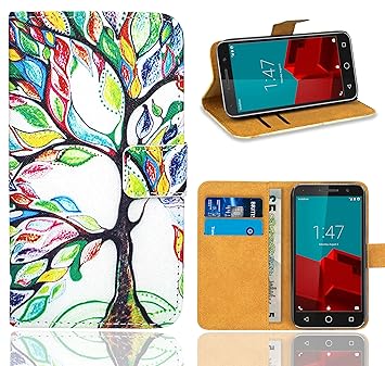Vodafone Smart Prime 6 Handy Tasche, FoneExpert® Wallet Case Flip Cover Hüllen Etui Ledertasche Lederhülle Premium Schutzhülle für Vodafone Smart Prime 6 (Pattern 5)