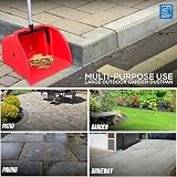 TDBS The Dustpan and Brush Store Long Handled Dustpan 92cm Red Garden Scoop view 5