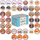 Crazy Cups Flavored Coffee Pods Variety Pack for Keurig K Cups Brewers, Assorted Flavored Coffee Sampler, 36 Count(Pack of 1)