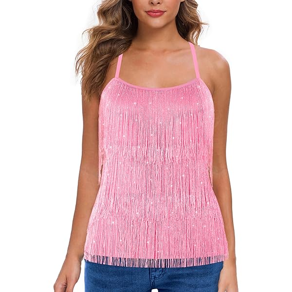 Amazon.com: Erinaco Women Fuzzy Fluffy Spaghetti Strap Crop Top