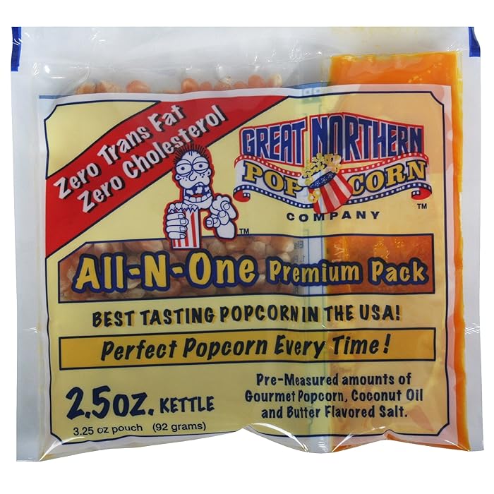 4099 Great Northern Popcorn Premium, Popcorn Portion Packs, 2.5 Ounce (Pack of 24)