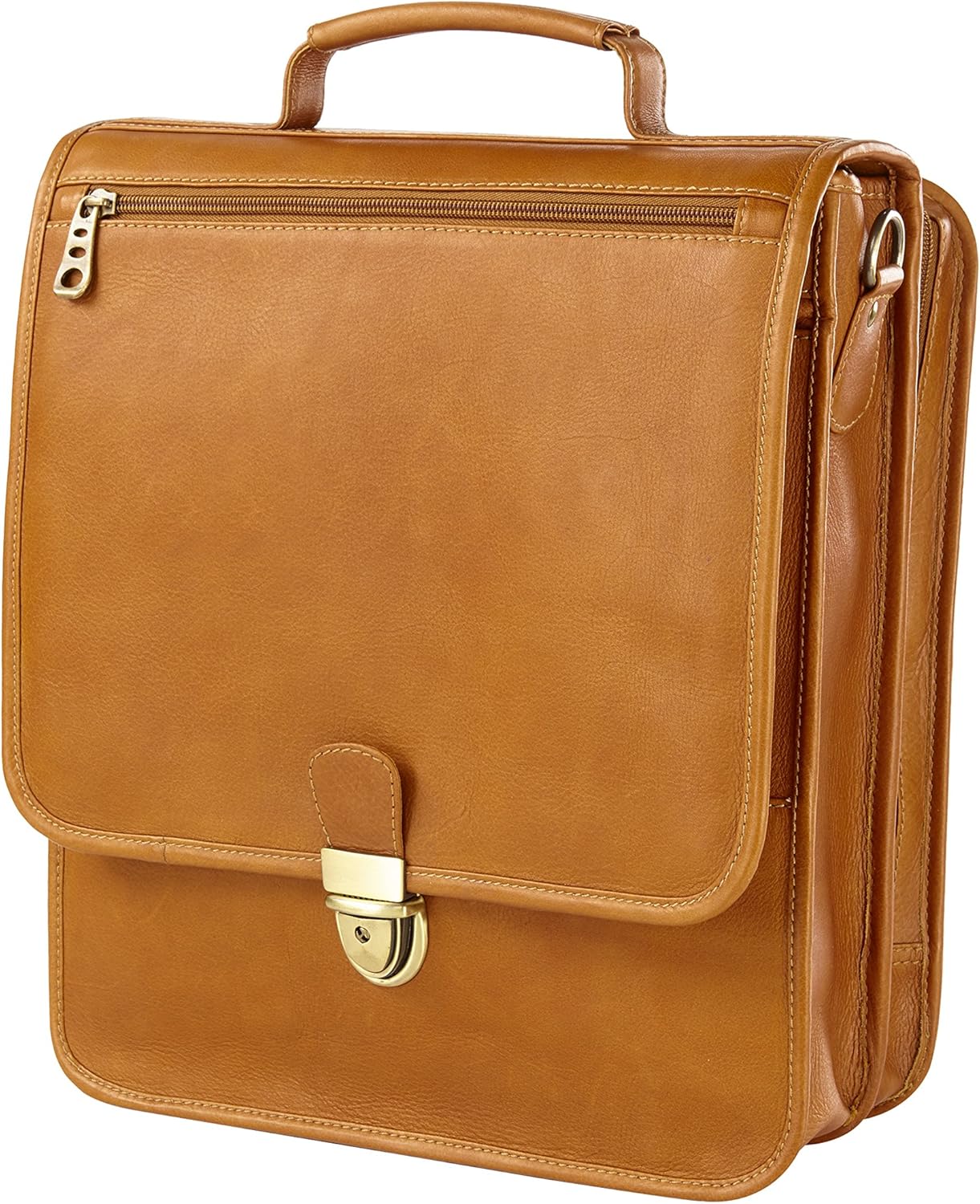 vertical leather laptop bag