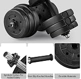 Yaheetech 25kg Adjustable Dumbbell Set Pair 2 Bar 12 Plates Home Gym view 5