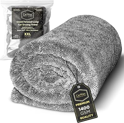 CarMax Original Twisted Loop Drying Towel XXL 90x60cm 1400gsm Microfibre