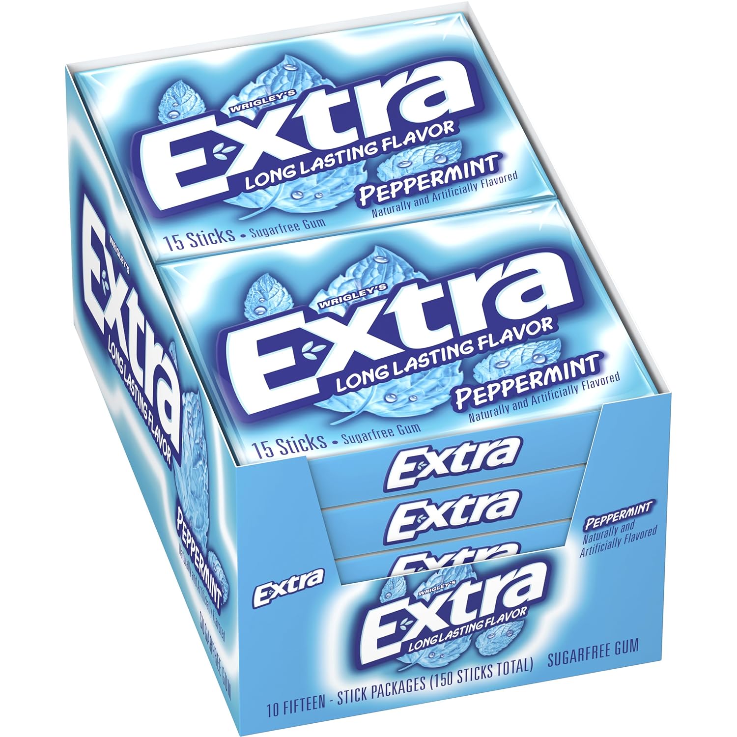 Extra Peppermint Sugarfree Gum 15 Count (Pack of 10) 778894080544 eBay