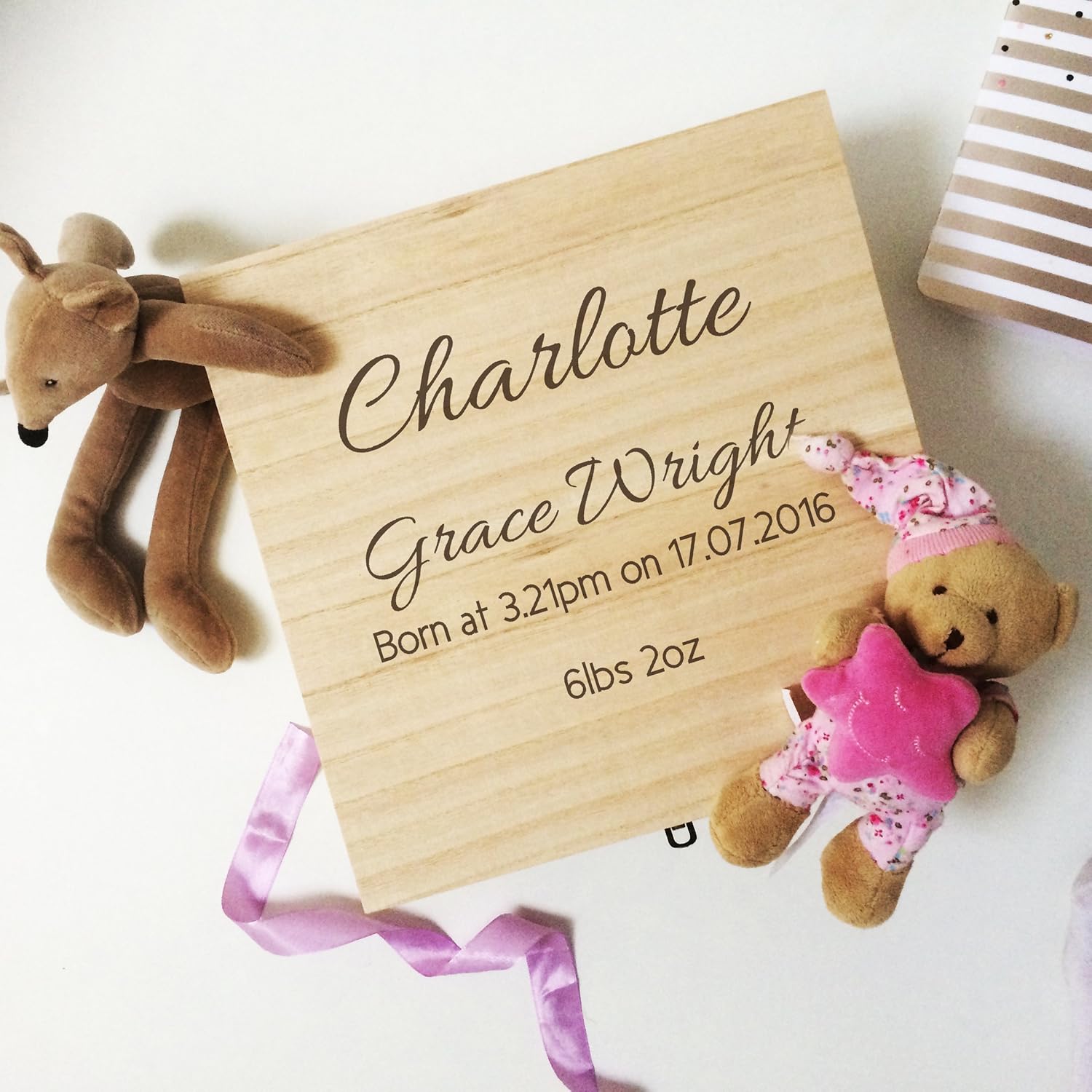 Personalised Keepsake Baby Box, New Baby Box, Keepsake Box Baby Amazon