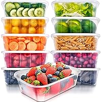 Food Storage Containers with Lids - Food Containers Meal Prep Plastic Containers with Lids Food Prep Containers Deli…