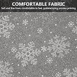 VALICLUD Silver Christmas Table Runner 275x28CM Snowflake Design view 6