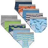 Hanes Boys' Brief Underwear, Cotton Underwear for Boys, No Ride-Up Briefs, 6 and 10 Packs