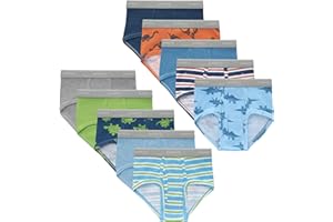 Hanes Boys' Brief Underwear, Cotton Underwear for Boys, No Ride-Up Briefs, 6 and 10 Packs