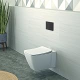 Ideal Standard Solea Toilet Flush Plate Dual Flush Pneumatic Black Square view 5