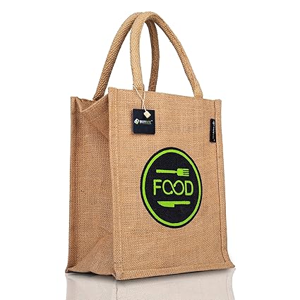 BUYRITE Lunch Box Jute Bag for Office for Men Women Lunch Bag & School Kids Tiffin Bags