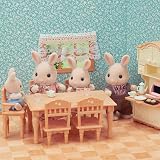 Sylvanian Families Dining Room Set 5340 Petit 1:12 Brand New view 3